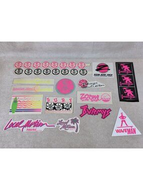 Lot Of 20 Vintage 1980s surfboard stickers old school